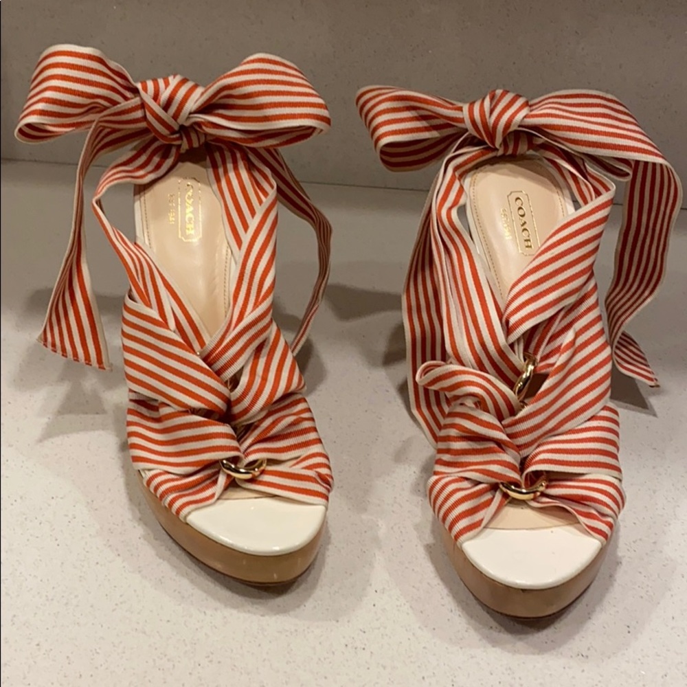 Coach Ribbon Tie Heels- HELLO SUMMER